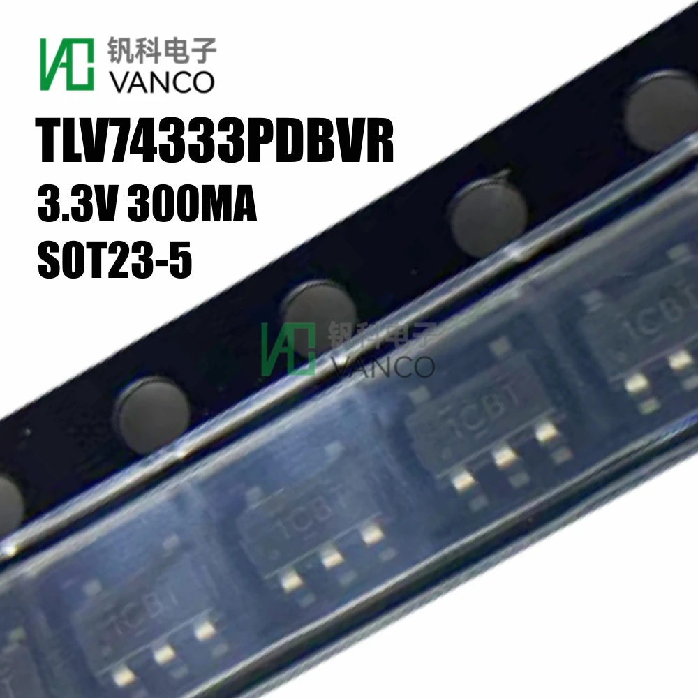 New Original 10/20/50/100pcs Kit TLV74333PDBVR IC REG LINEAR 3.3V 300MA SOT23-5 In Stock