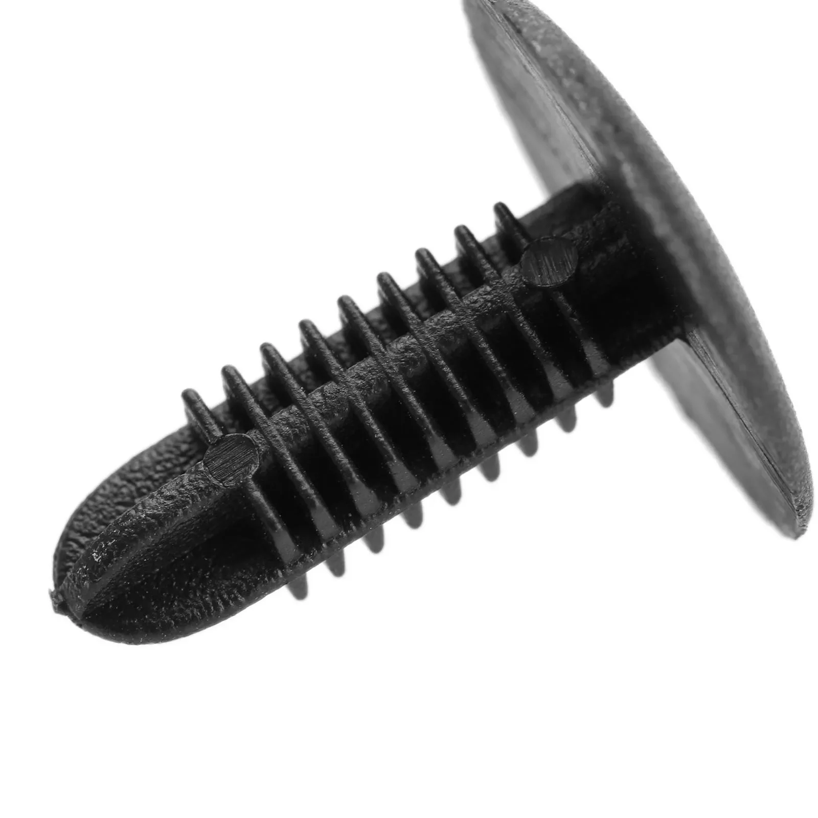 Aupoko 50pcs Fit 4.5x5.3mm Hole Black Car Door Trim Panel Bumper Fender Retainers Plastic Screw Rivets Auto Fastener Push Clips