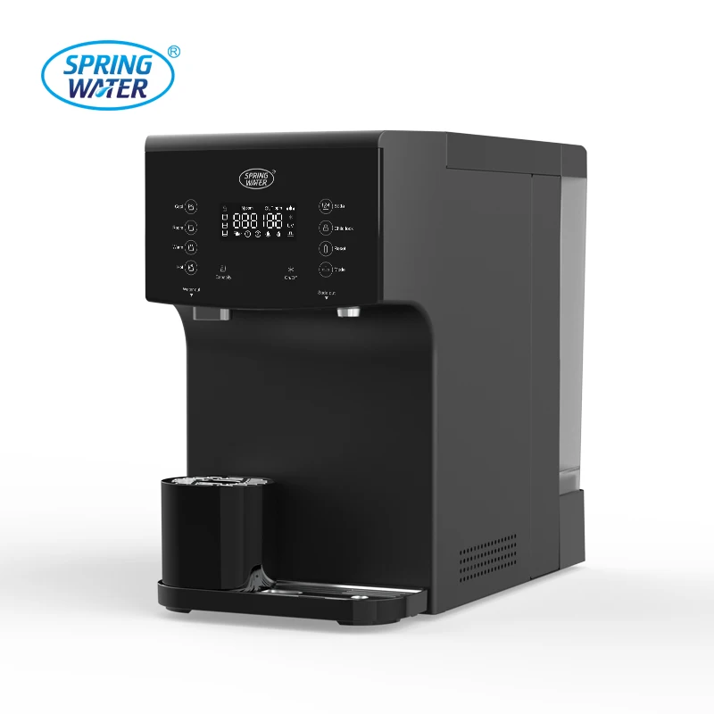 

New Design Luxury Electric Plastic Desktop Water Dispenser Hot/Cold/Ice Functions Self-Cleaning Countertop Model For Home Use