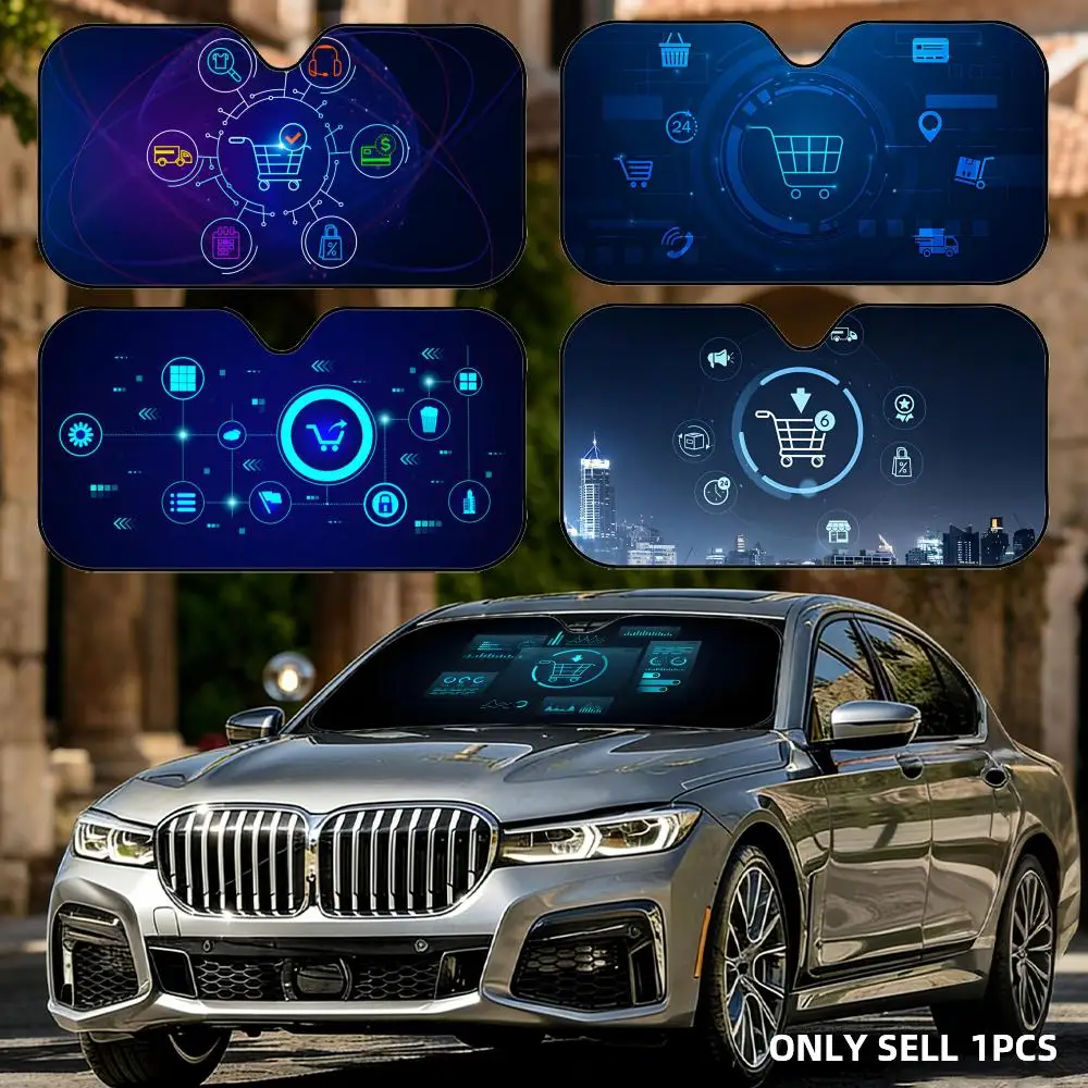 

Солнцезащитный козырек для автомобиля, складной, универсальный, для онлайн-покупок, защита от УФ-излучения, теплоизоляция, складная накидка