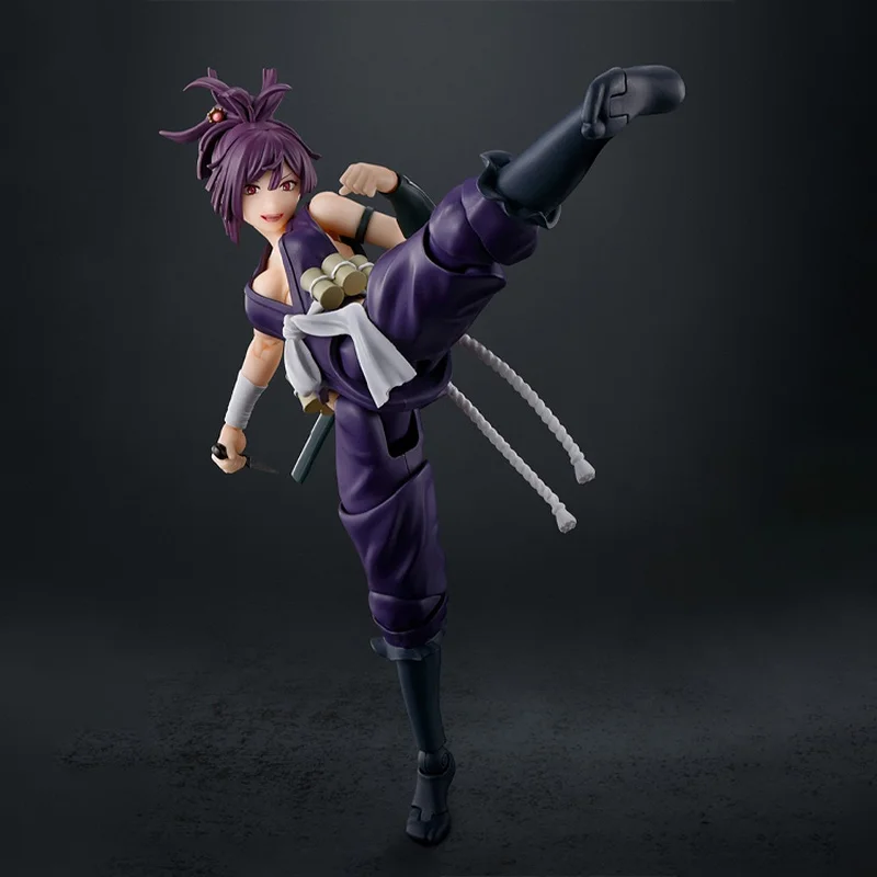 Bandai Shf 65169 Hell's Paradise Female Ninja Bar Tilt Master's Bar Mobile Doll Product Handmade Cartoon Anime Birthday Gift