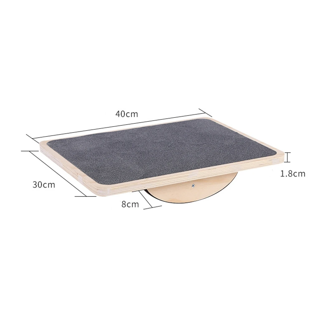 Professional Wooden Balance Board, Rocker Board, Wood Standing Desk , Yoga Balancer Exercise Training Balance Gym Board