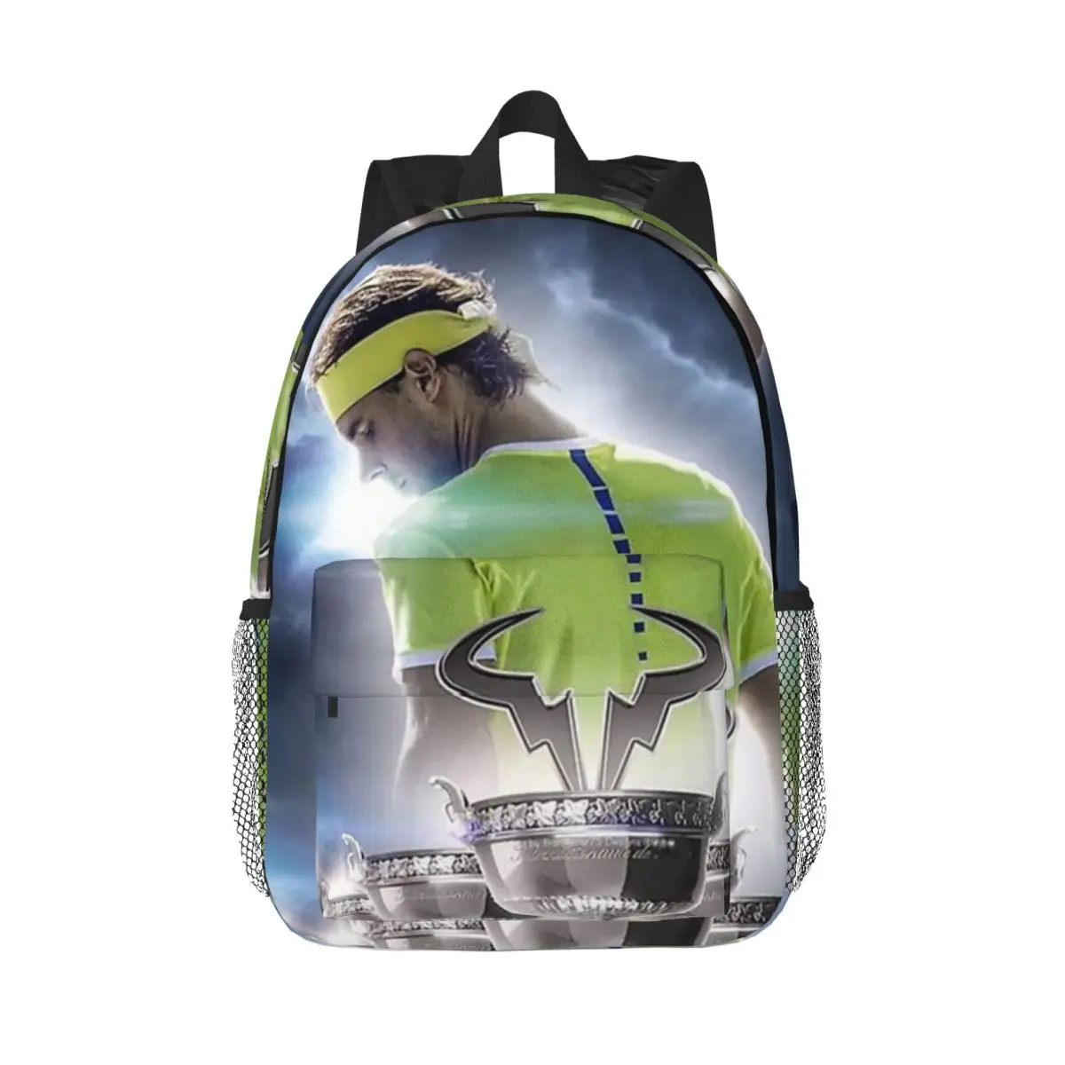 Art Rafael Nadal Backpacks Boys Girls Bookbag Casual Students School Bags Laptop Rucksack Shoulder Bag Large Capacity