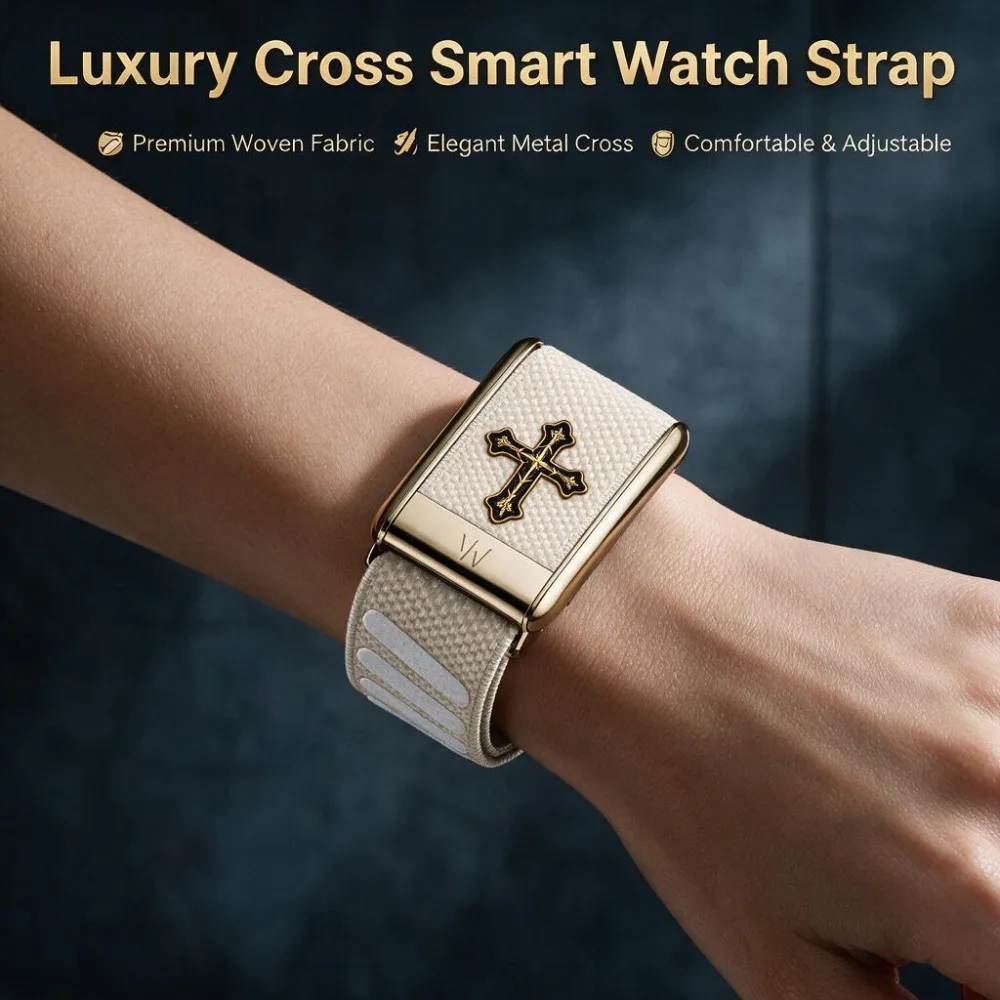 Compatible with WHOOP MG Nylon Woven Replacement Wristband Metal U-Buckle Sport Strap Fitness Fashion Accessory