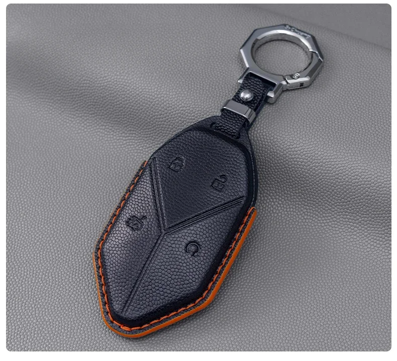 Suitable for BYD Leopard 5 8 Leather Car Remote Key Case Cover Beautiful And Atmospheric