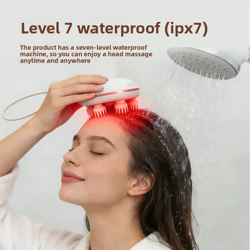 Portable Mini Electric Scalp Massager, Claw Head Massager with Heating, Relaxing Massage Tool