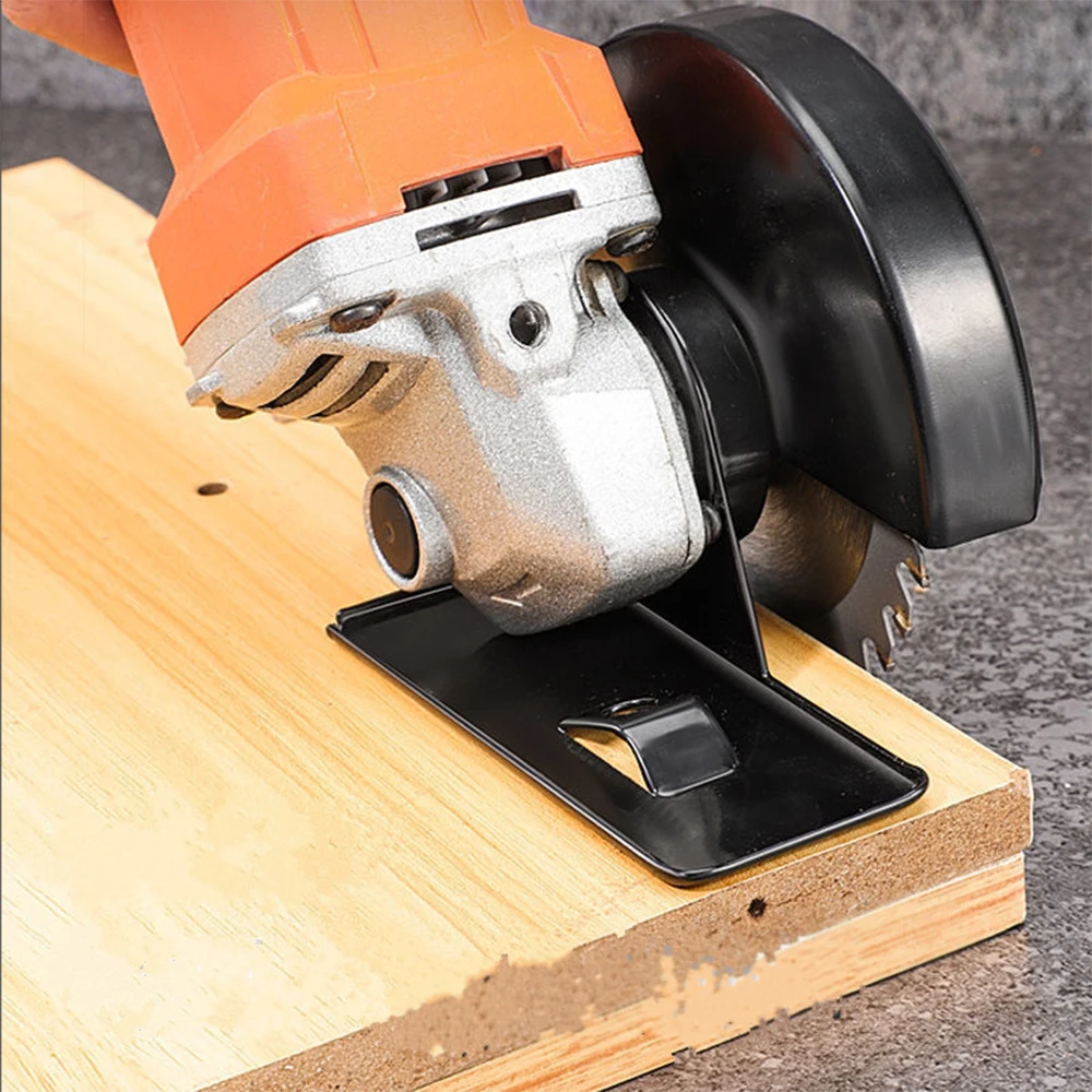 Supporto per staffa per smerigliatrice angolare in metallo regolabile Set di coperture protettive coperchio di protezione della Base dell'equilibrio per strumenti di Woodwoking fai da te