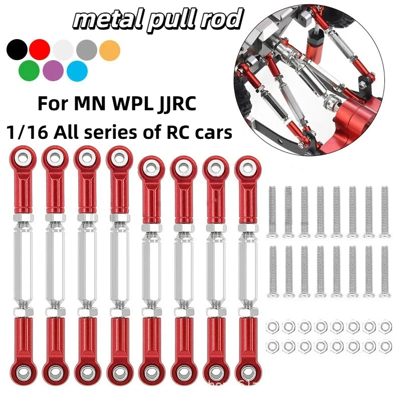 

Adjustable Metal Tie Rods RC Car Metal Upgrade Replacement Parts Multi Color Accessories Compatible With WPL MN RC Cars