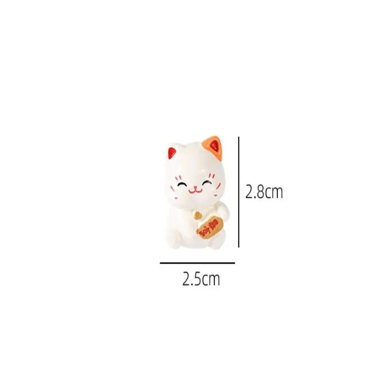 6 figurines de chat porte-bonheur Maneki Neko, nouveaux modèles d'animaux de dessin animé chinois pour la maison, le bureau, la voiture, décoration porte-bonheur et prospérité