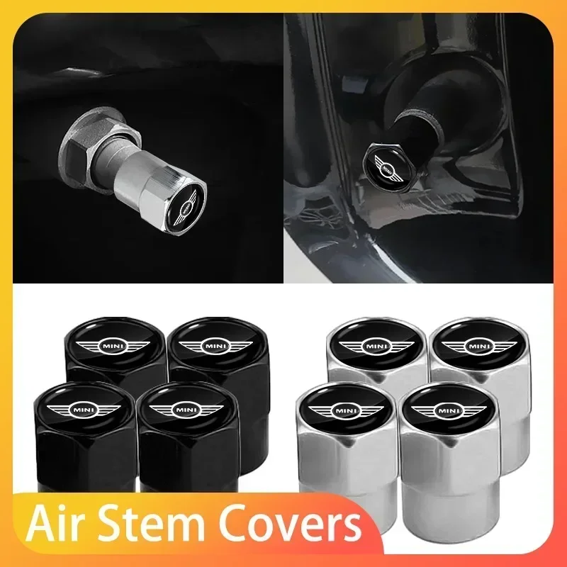 

4PCS Fashion Car Wheel Air Valve Dust Covers Accessories For Mini Cooper R50 R52 R53 R55 R60 R61 F54 F55 F56 F60 Clubman