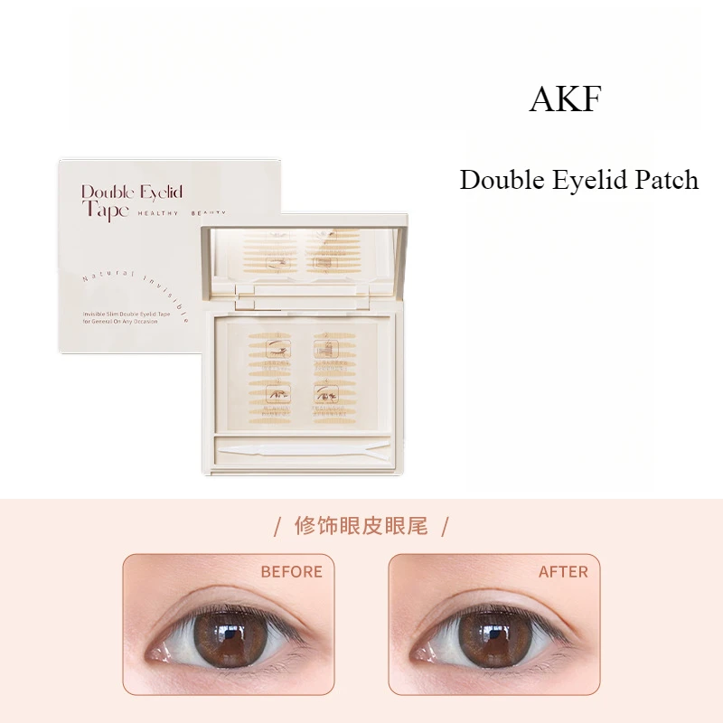 AKF Double Eyelid Patch Invisible Natural Durable Eyelid Tape Eyelid Lifter Strips Without Trace Makeup Tool