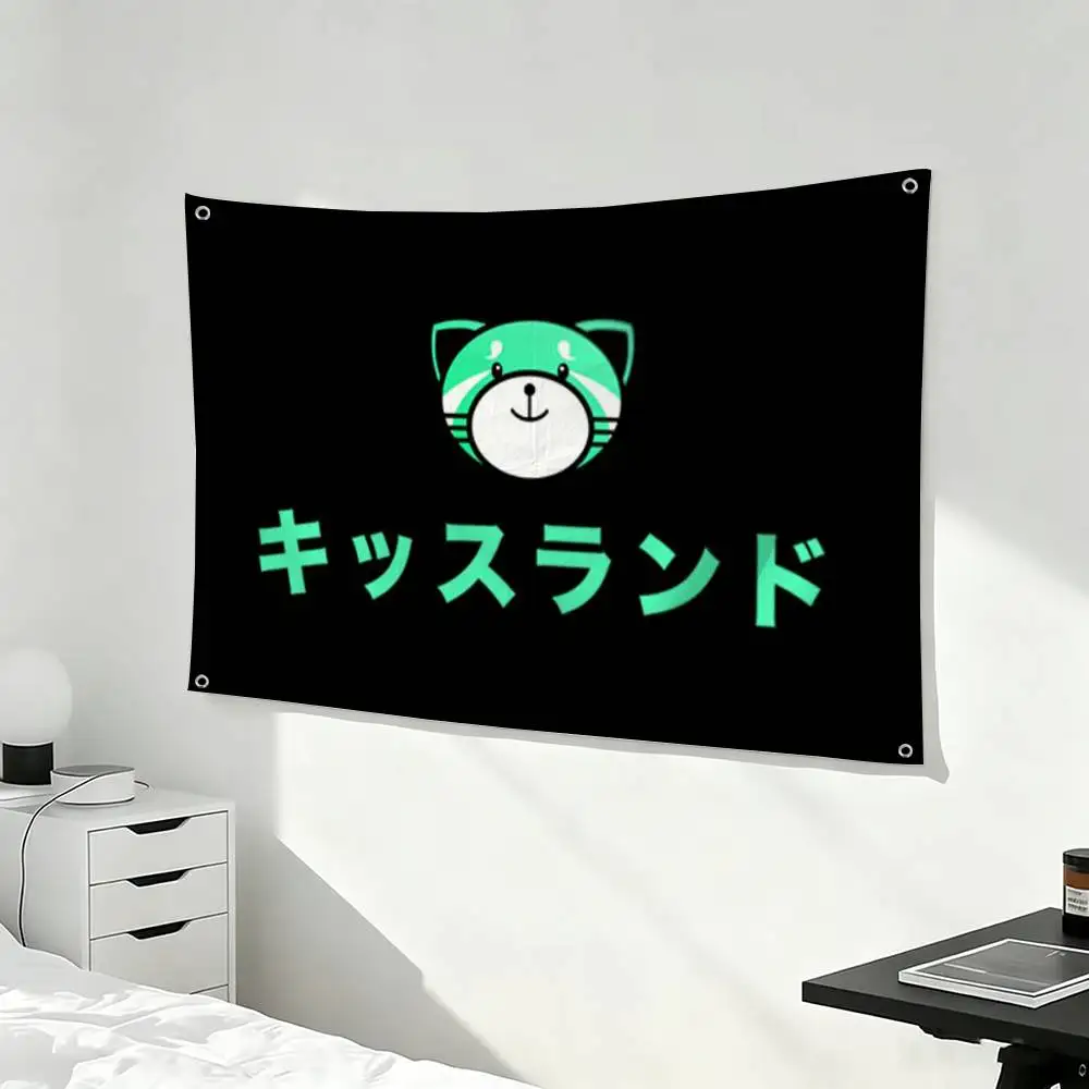The W-weeknd Kiss Land  Flags for Bedrooms Home Decor Items Outdoor Decors Garage Decoration Flaga
