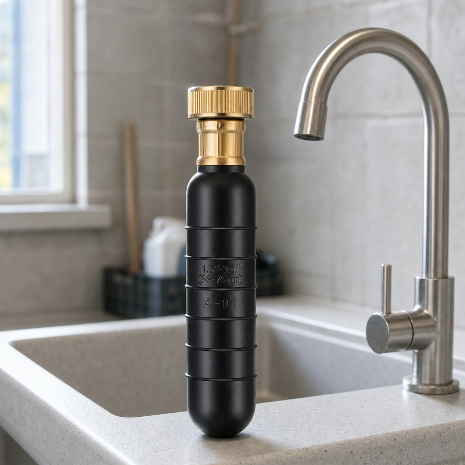 Drain Cleaning Bladder Expandable Drain Bladder Pipe Unclogger Heavy-Duty Plumbing Tool Long-Lasting for Homeowners