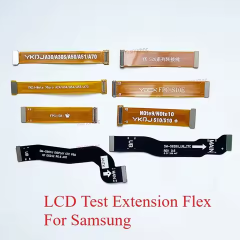 LCD Touch Screen Extension Tester Flex Cable For Samsung Galaxy S9 S20 FE S21 S10E Note 8 Note 20 Ultra S22 S24 S25