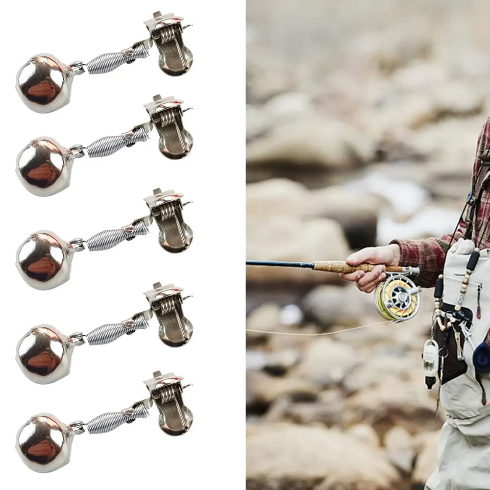 

5x Fishing Bell Bite Alarms Adjustable Night Fishing Alarm Bells Portable Tackle Anti-corrosion Anti-rust Fishing Accessories