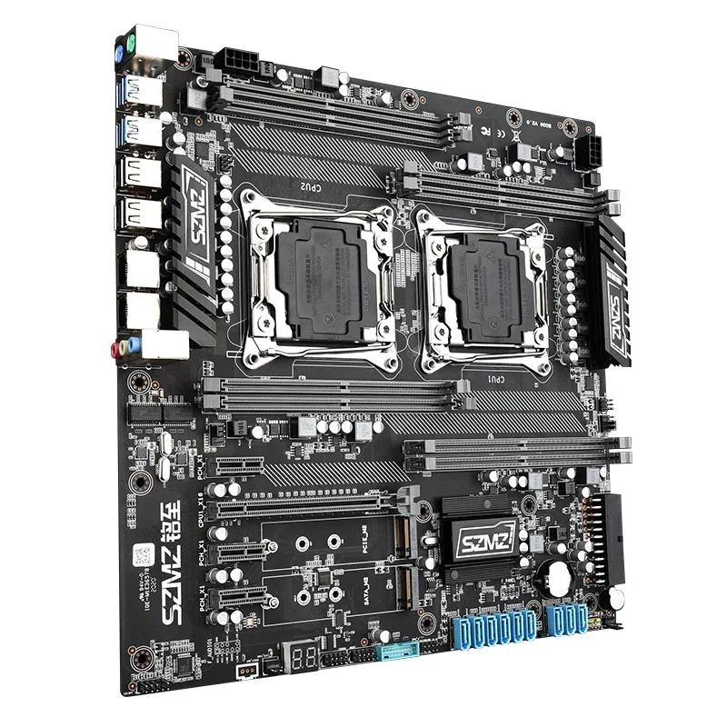 Imagem -02 - Dual z8 Cpu Soquete de Placa Mãe Lga 20113 10 Porta Sata para Kit Chia Xeon X99 X99 v3 v4 Processador X99