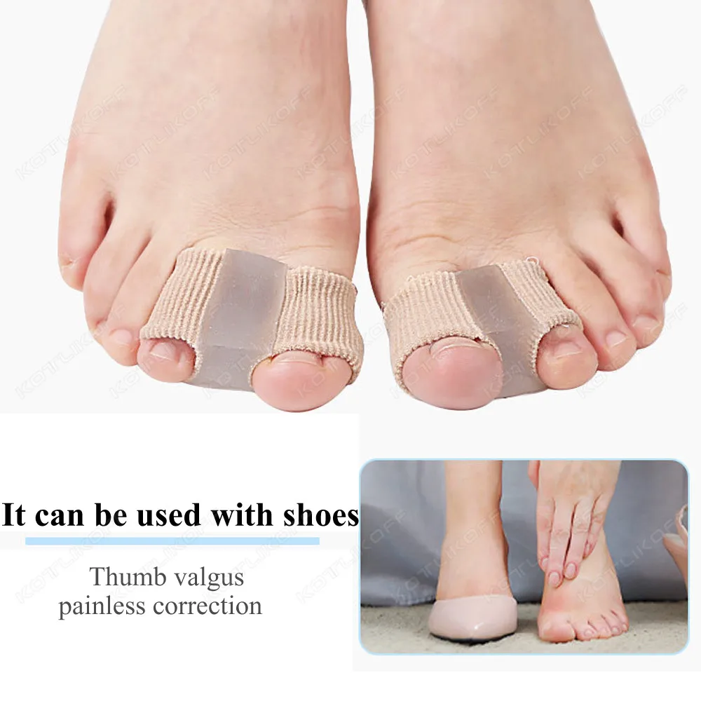 

2Pcs Bunion Hallux Valgus Physical Orthopedic Braces Toe Correction Night Foot Care Corrector Thumb Daily Big Bone Tools