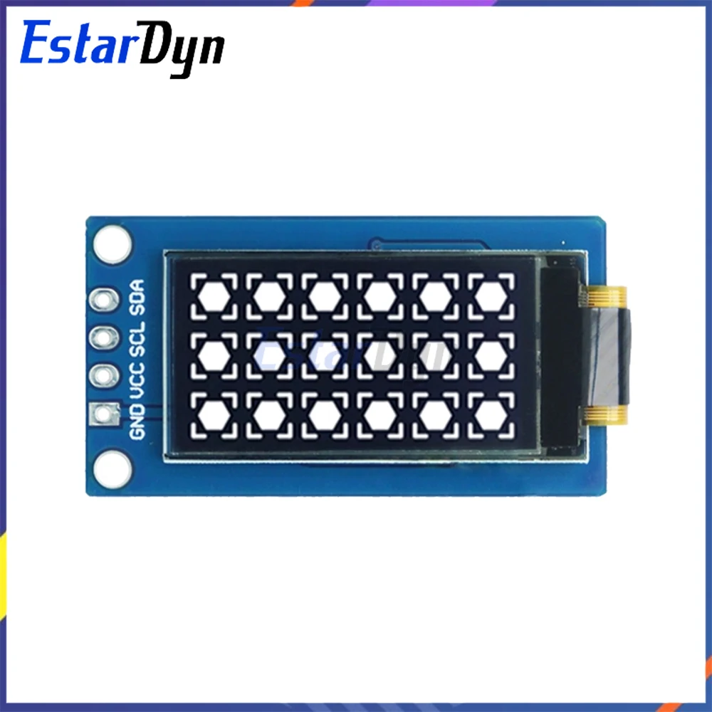 Display OLED de 0,96 polegadas 64x128 SSD1107 Módulo de tela vertical com branco para Arduino Raspberry Pi ESP32 DIY