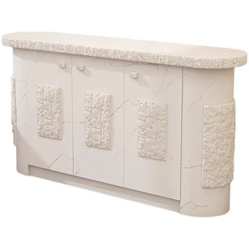 

Italian dining side cabinet Solid wood wabi wind villa B & B model room Entrance decoration Internet celebrity