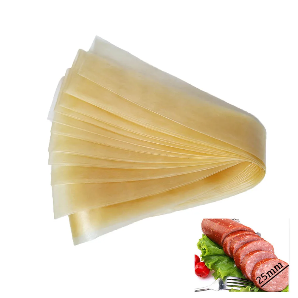 5 Meters Diameter 25mm Sausage Casing Shell for Sausages Stuffing Casing Meat Stuffer  Smoked Sausage Meat Grinder Machine Tools