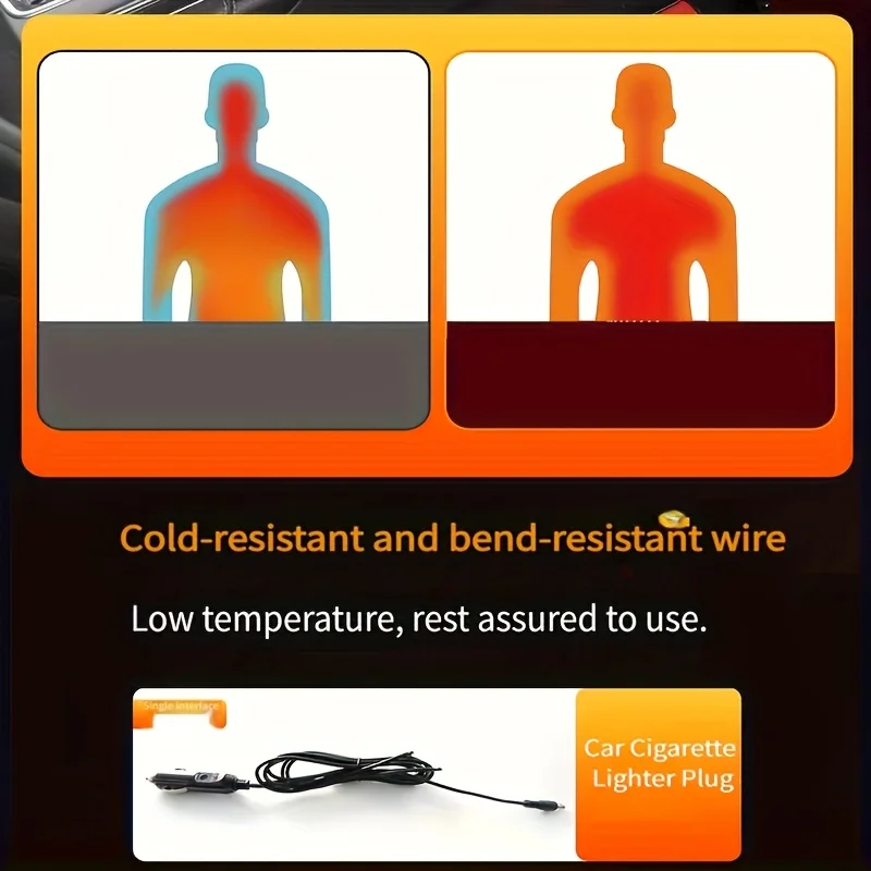 

Quick Heating Car Seat Cushion Universal Fit for Most Vehicles Winter Travel Essential Product