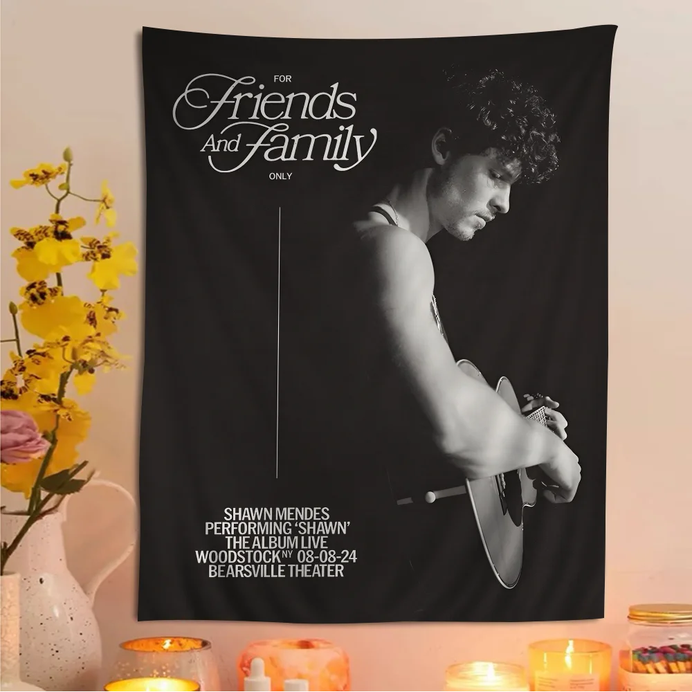 Singer Shawn Mendes Hippie Wall Hanging Tapestries Art Science Fiction Room Home Decor Kawaii Room Decor