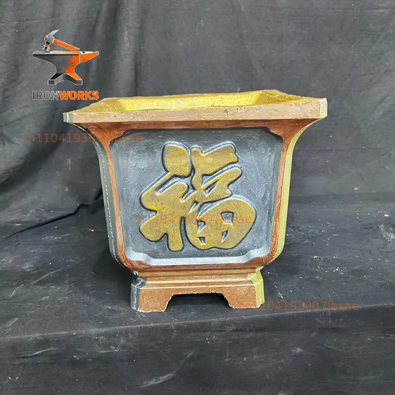 Square flower pot mold Cement pot Homemade characteristic creative plastic model Quadrilateral thickened flower box making mold