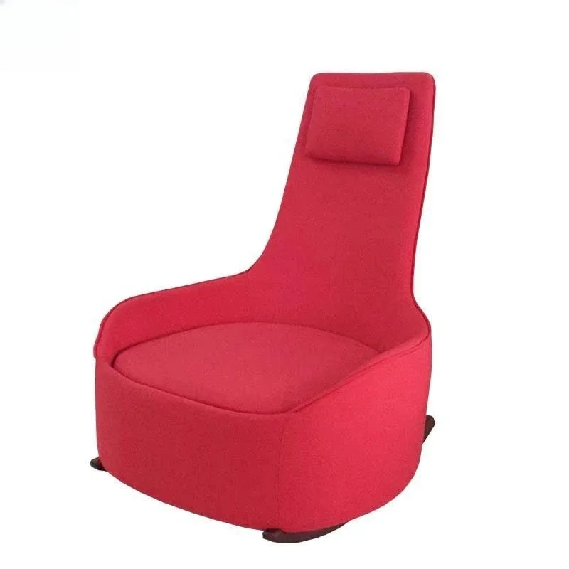 

Nordic Creative Styling Designer Leisure Chair Light Luxury Art Dim Sum Rocking Chair Studio Balcony Tiger Sofa Chair