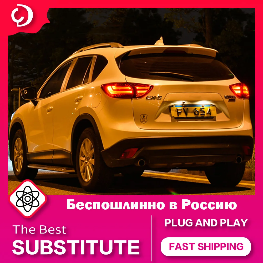 AKD Car Styling Taillights for CX-5 CX5 2012-2016 LED Tail Light DRL Tail Lamp Turn Signal Brake Reverse Auto Accessories