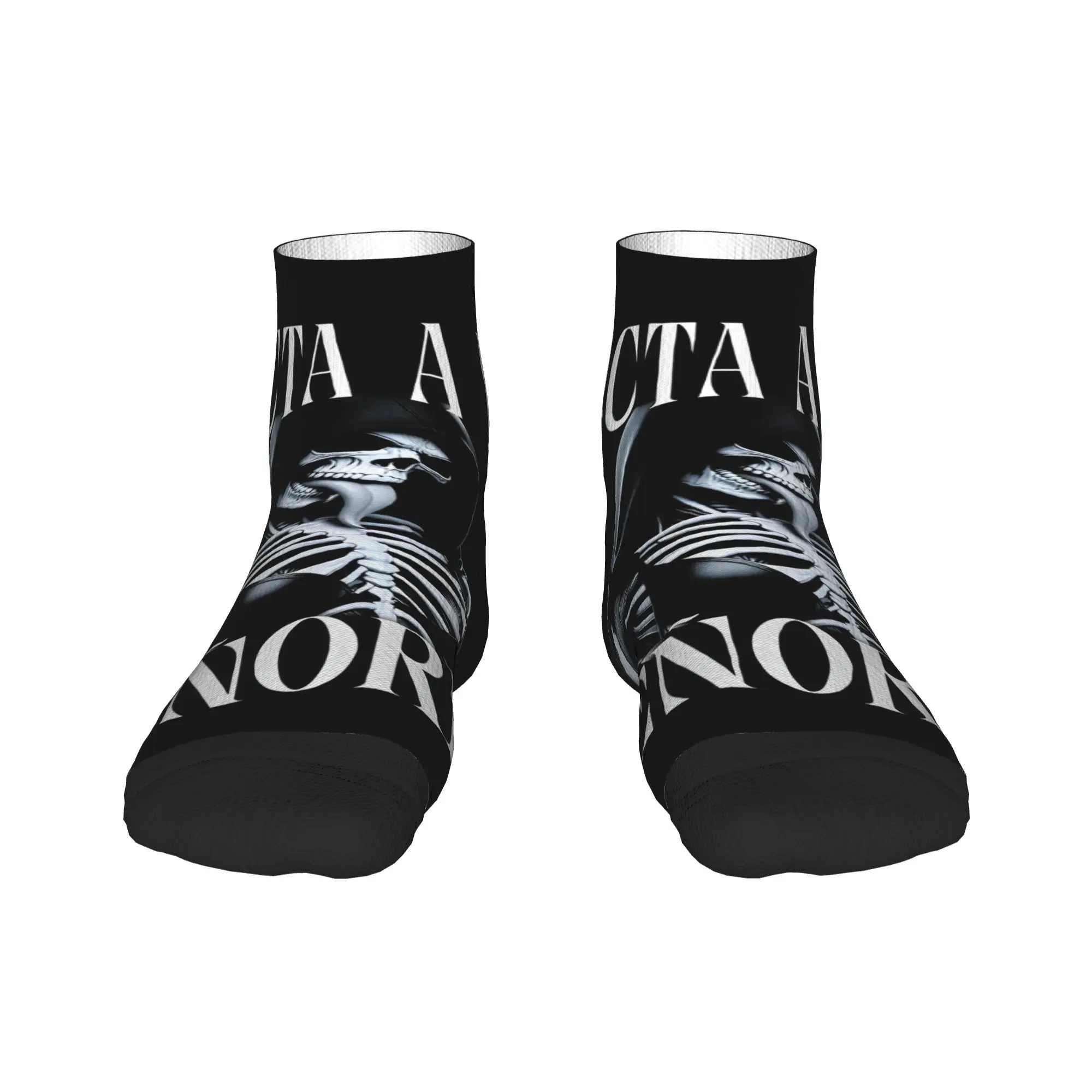 

ADICTA A LOS SENORES Skull Ankle Socks Modern High Quality Casual Socks Autumn Cycling Design Anti Slip Sock For Men's Gift
