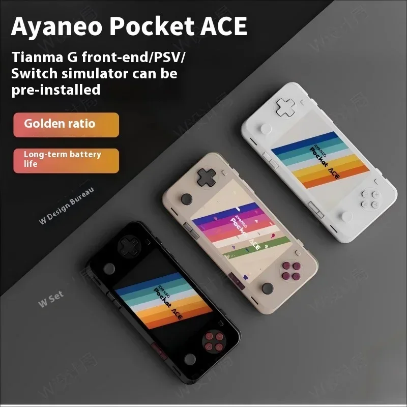 AYANEO Pocket ACE Game Console G3X Gen2 عمر بطارية طويل 4.5 بوصة HD شاشة LCD أندرويد ملحقات ألعاب محمولة هدايا