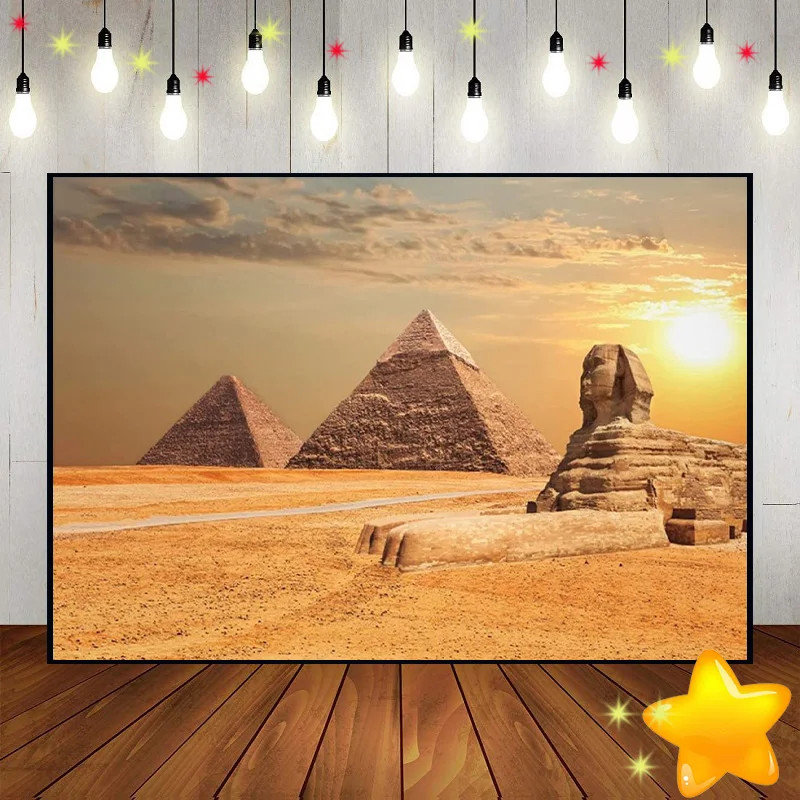 Background Baby Shower Worldwide Famous Photography Backdrops Banner Photo Desert Custom Birthday Backdrop Egyptian Decoration