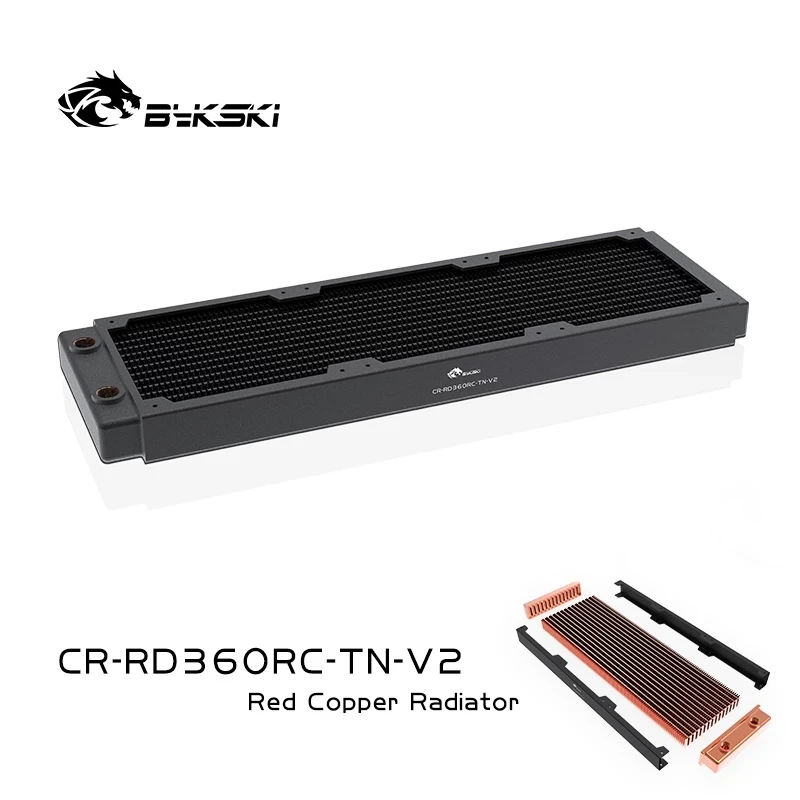 Imagem -05 - Bykski g1 30 mm Grosso Cobre pc Refrigerando o Radiador Refrigerador de Água Linha Apoio 12cm Ventiladores pc Dissipador de Calor 120 240 360 480 Mmm