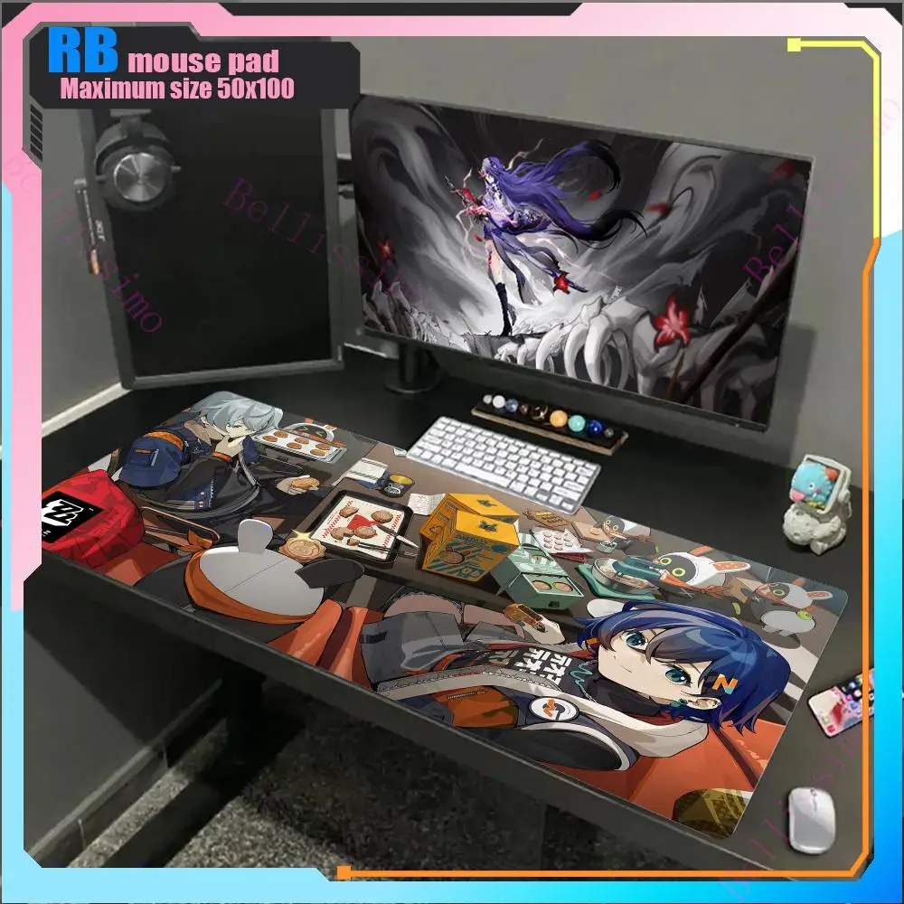 Mouse Pad HD Zenless Zone Zero Printing Mouse Game Pad 1000x500 Waterproof Table Pad Portable Suitable Desktop Laptop Mouse Pad