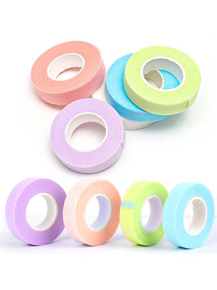 OKAYLASH 4 Teile/los Wimpern Verlängerung Band Atmungsaktive Medizinische Vlies Klebeband Wimpern Patch Bänder Cutter Schneiden Werkzeug