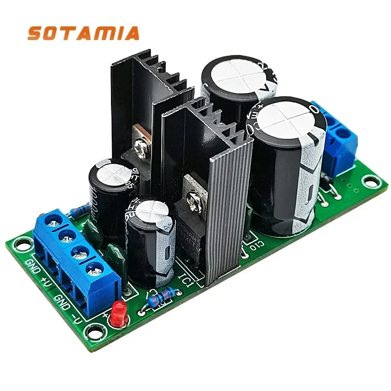 SOTAMIA LM7812 7912 Power Amplifier Audio Rectifier Filter Power Supply Board Dual Voltage For Speaker Amplifier DIY