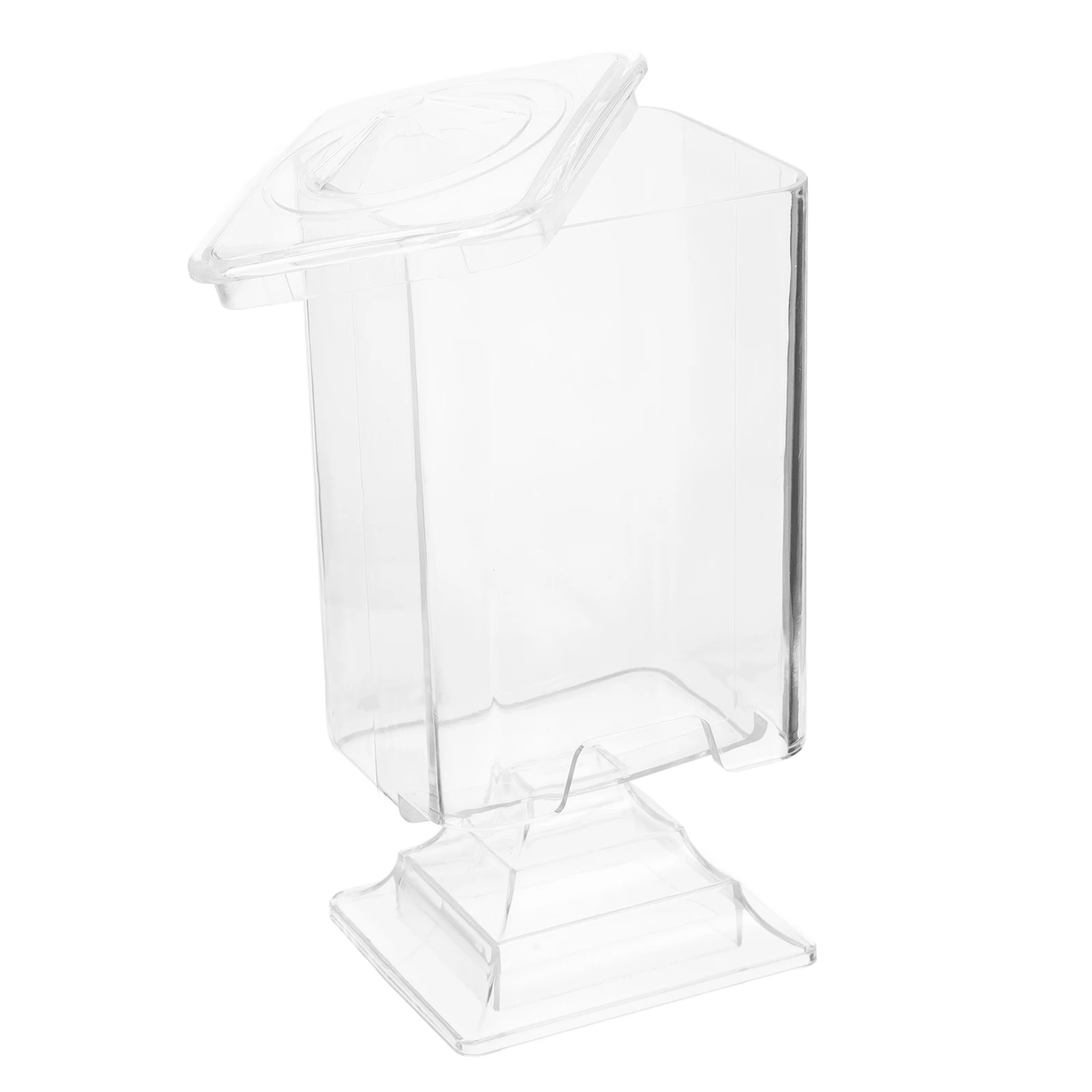 

Lighthouse Shaped Cotton Pad Holder Transparent Dustproof Nail Wipe Storage Box Compact Makeup Remover Organizer Vanity Bathroom