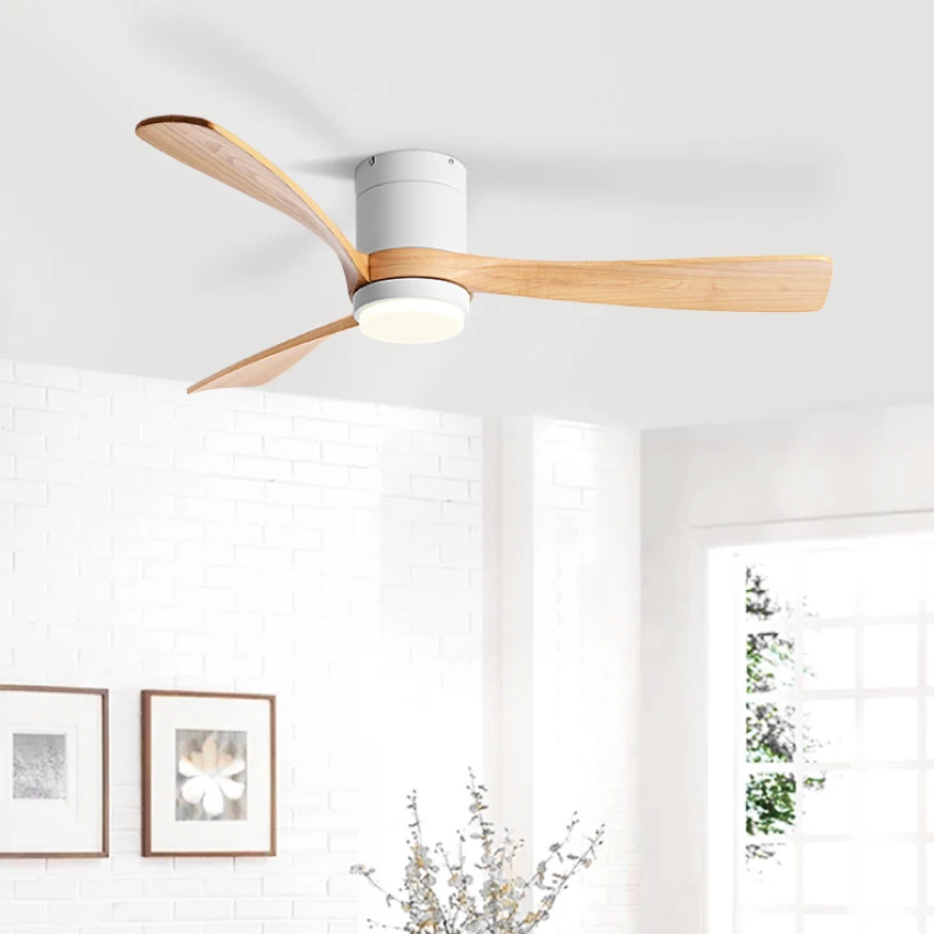 42 & 52 Inch Ceiling Fans: 3 Solid Wood Blades. Variable - Frequency Motor, Remote. 6 Speed, Quiet Operation. Ideal for Bedroom
