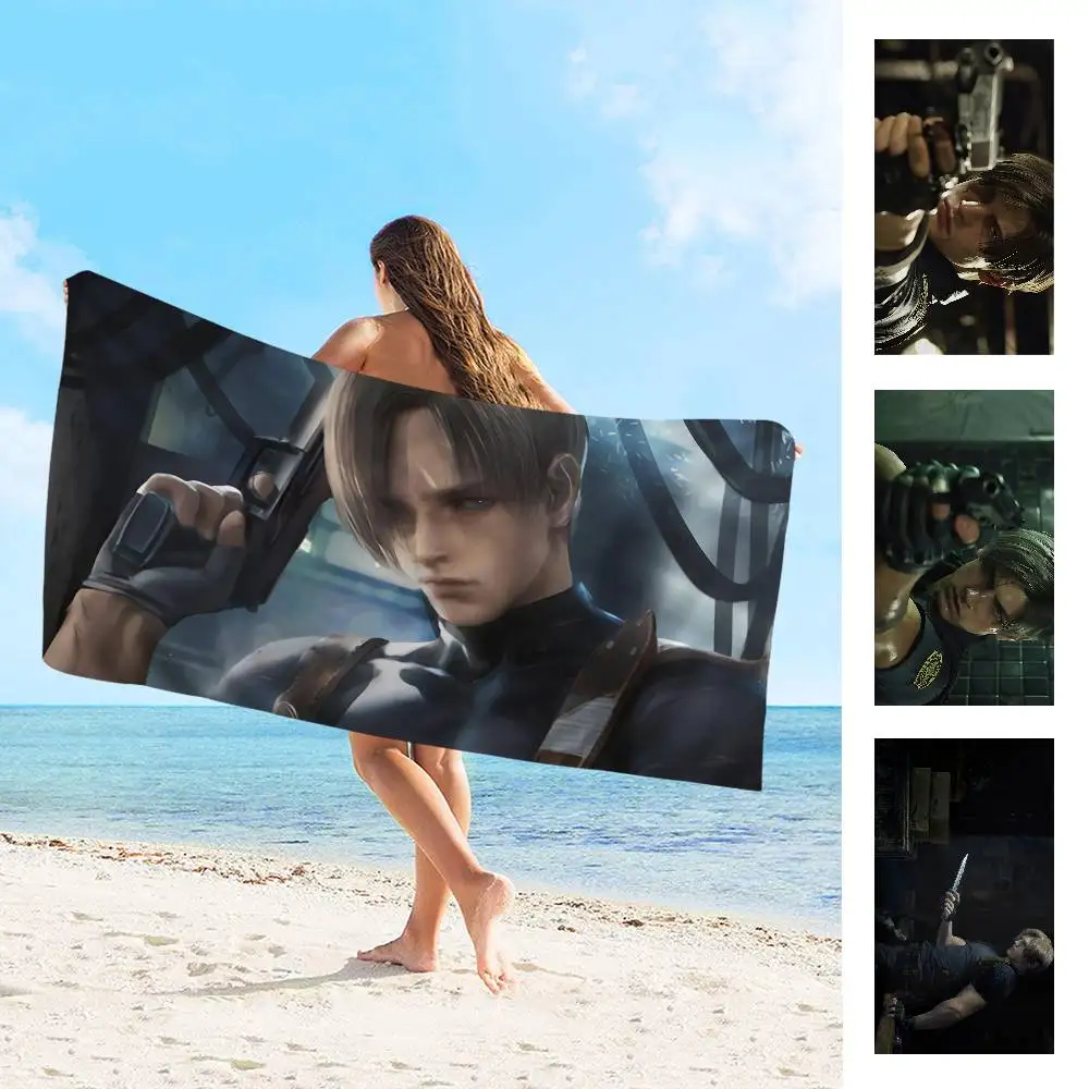 Game Character L-Leon S-Scott K-Kennedy Big Microfiber Beach Towels Quick Dry Towel Sand Beach Towels Pool Towel for Travel Swim