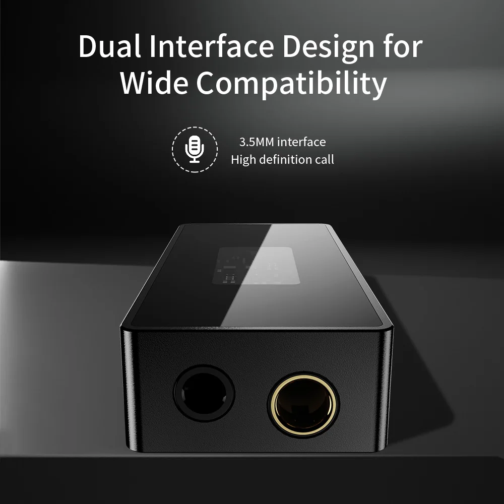 TRN Dekoder Audio Digital Hi-Fi Portabel Mutiara Hitam 3.5 + 4.4 Output Dual CS43131 PCM 384KHz 32Bit DSD256 DAC Amplifier Headphone