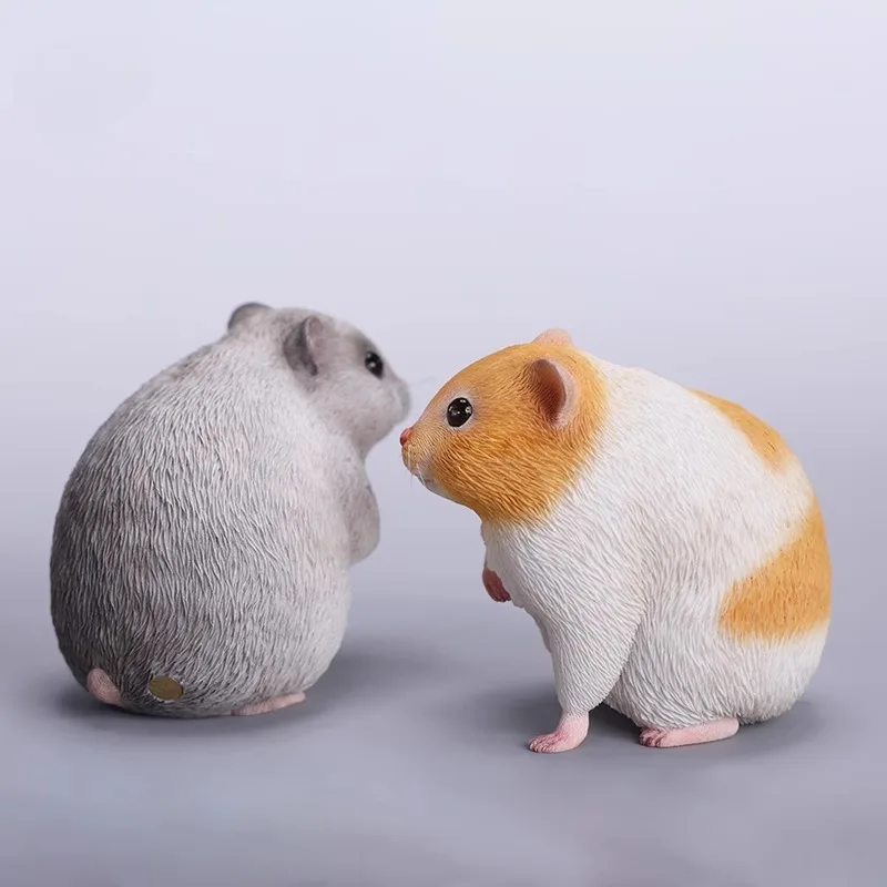 Modèle de Hamster mignon en résine, échelle 1/1, modèle d'animaux simulés pour figurines d'action, accessoire de décoration corporelle, en Stock