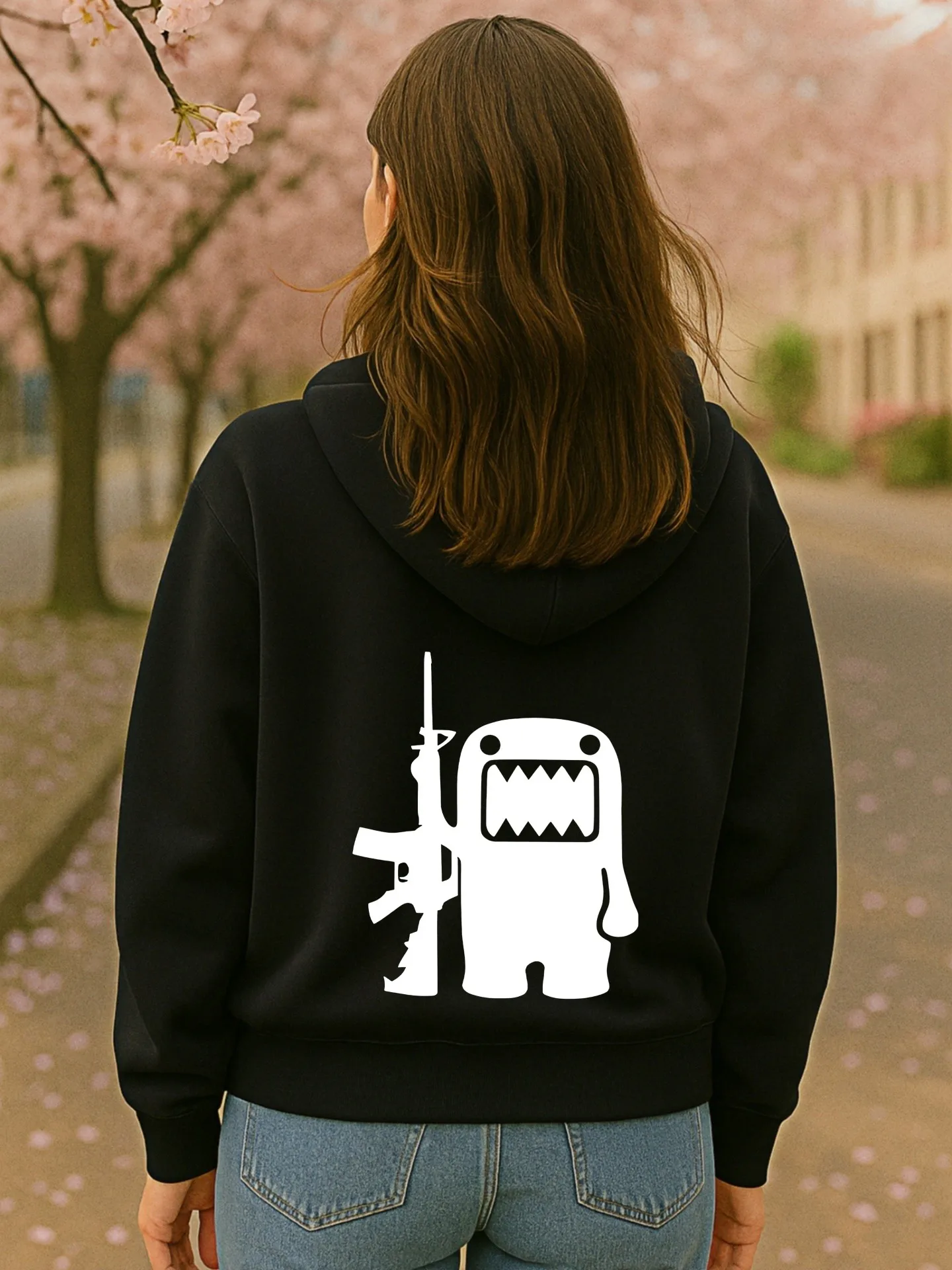 هوديي نسائي برسومات جرافيك، طباعة كرتونية، ملابس شارع كاجوال، قماش ناعم، ملابس يومية غير رسمية، للشباب #2