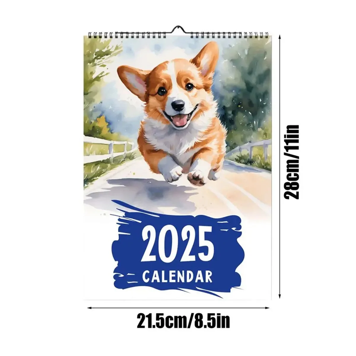 Corgi Calendar 2025 Dog Calendar Wall Calendar Cute Corgi Annual Yearly Planner 12 Month Calendar Planner for Organizing