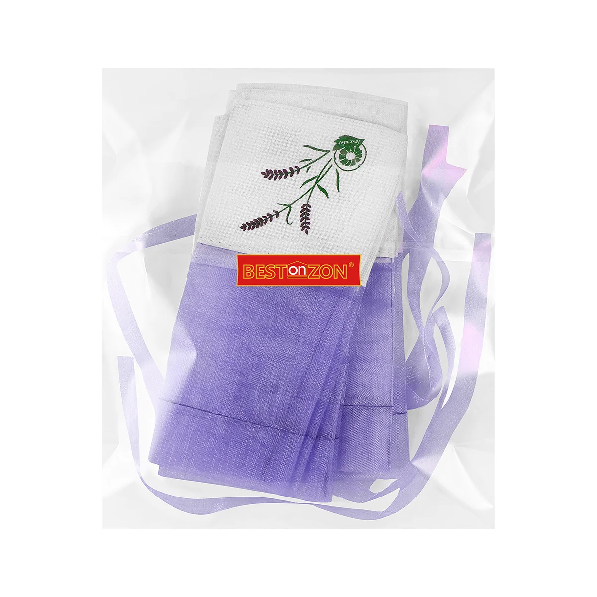 

6Pcs Lavender Scented Sachets 15cmx7.5cm Beautiful Pattern Texture Portable Travel Jewelry Storage