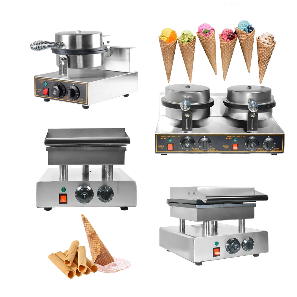 

Cheap Price 110V220V Non-Stick Electric Waffle Ice Cream Cones Maker Commercial Other Snack Machines Automatic Waffle Cone Maker