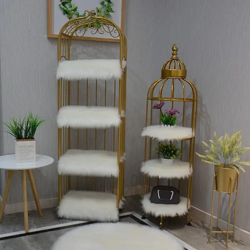 European Style Plush Dressing Table Cushion Shops Table Plush Decor Mats Chair Stool Cushion Desktop Cushion Shelf Decoration