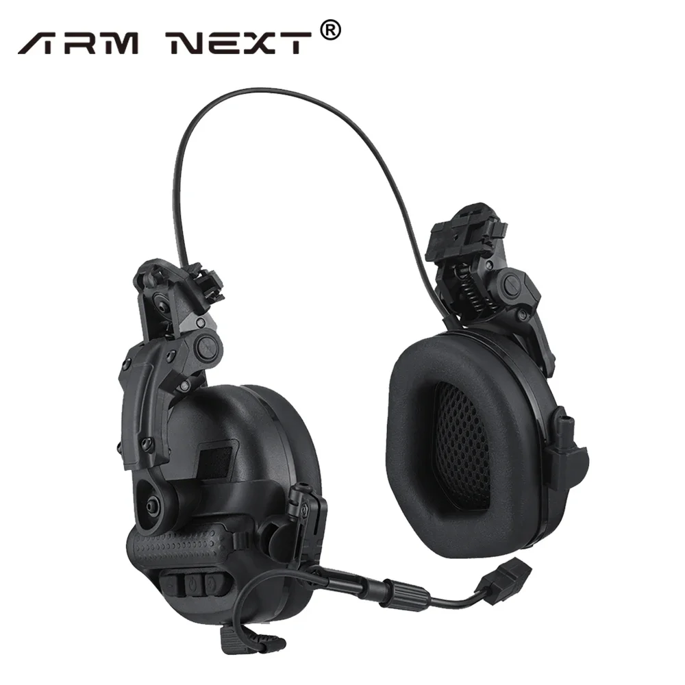 NONE Tactical Electronic Shooting Earmuffs Black 6