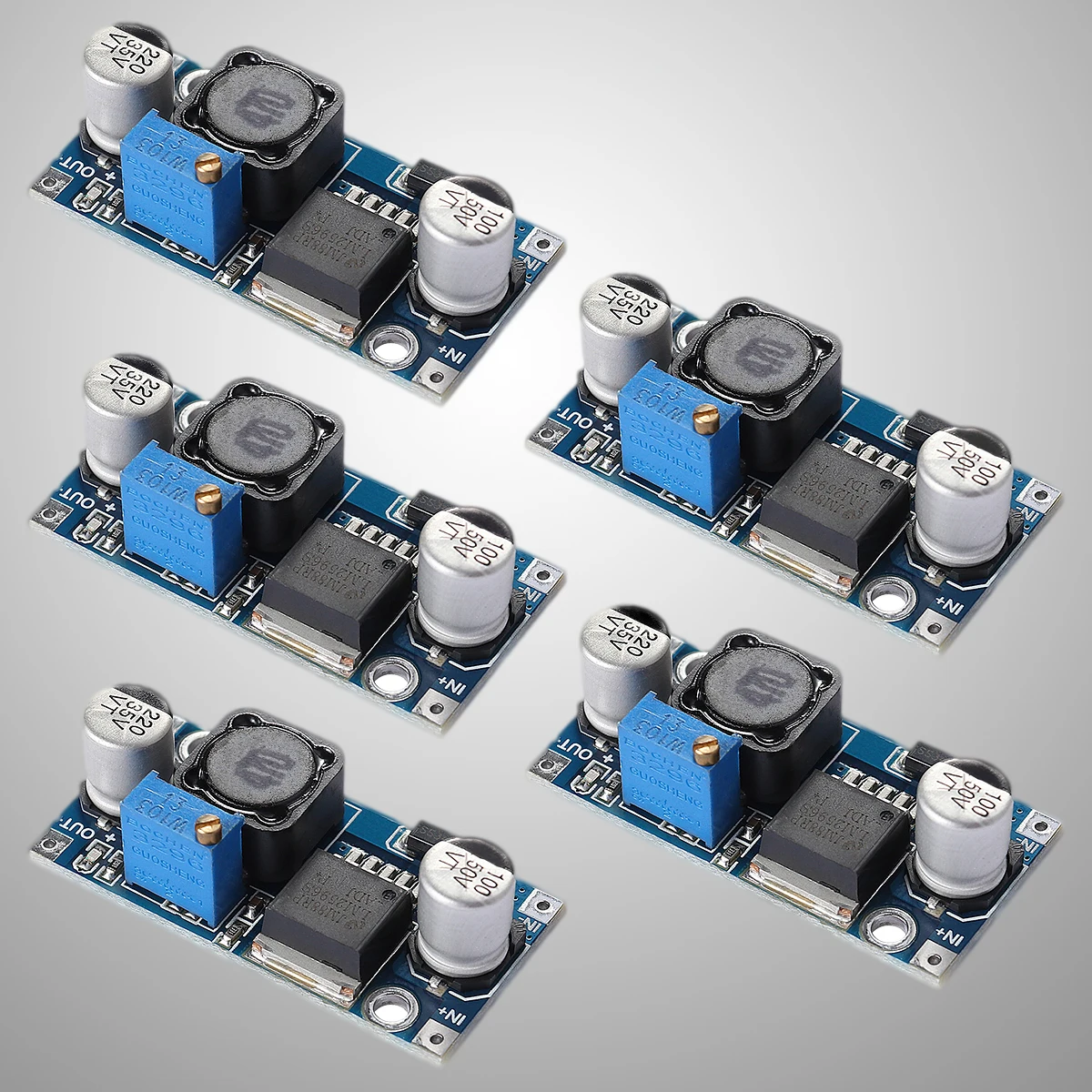 

10pc Dc-Dc 3A Adjustable Voltage Regulator Converter Module Input 3.2-46V Output 1.25-35V Short Circuit Over-Temp Protection