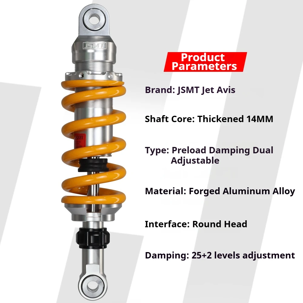 FOR KTM DUKE 200 DUKE 250 DUKE 390 Central Rear Shock 290/305MM Preload & Rebound Adjustable Motorcycle Suspension Upgrade Parts