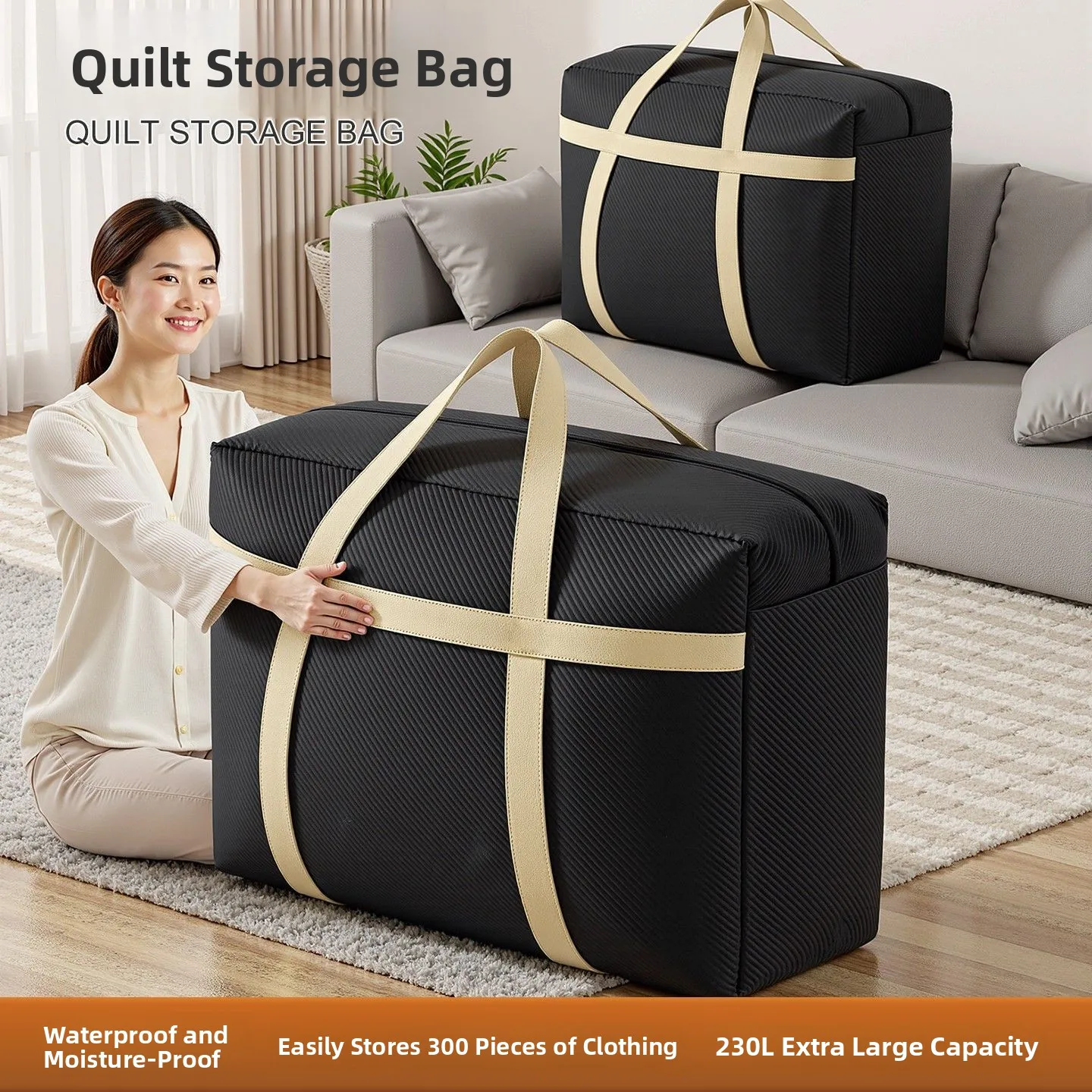 

Graduation Moving Dormitory Luggage Packing Bag Large Capacity Thickened Cotton Quilt Clothing Organizer Bag Clothes Special Bag